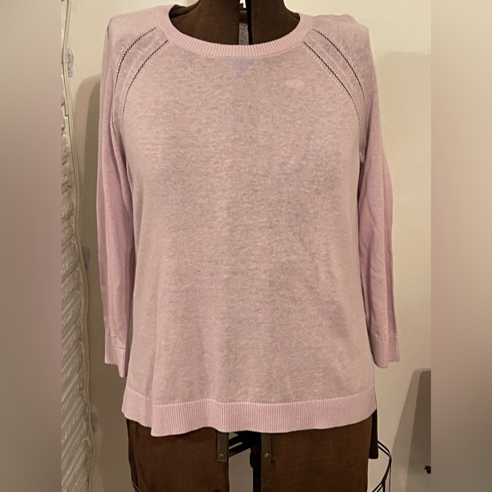 Loft Pullover Sweater Large Lavender